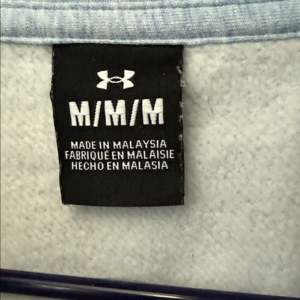 Under Armour Light Blue  Quarter-Zip Sweatshirt - Picture 3 of 4